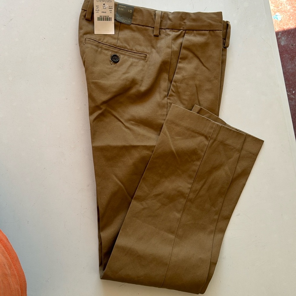 Crewcuts Boys Brown Dress Chinos